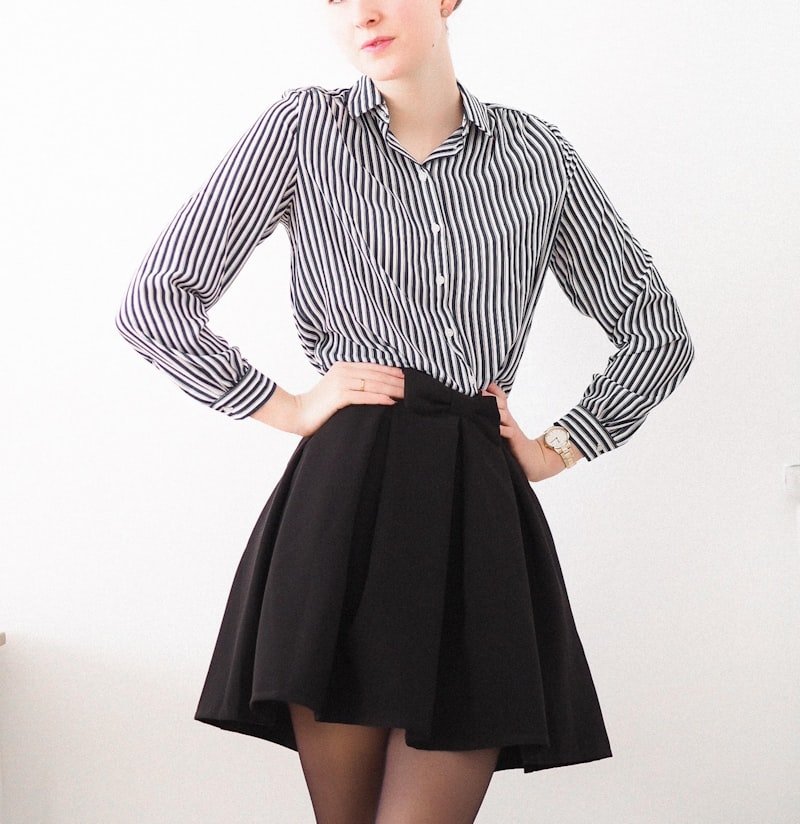 Grey Pleated School Skirt